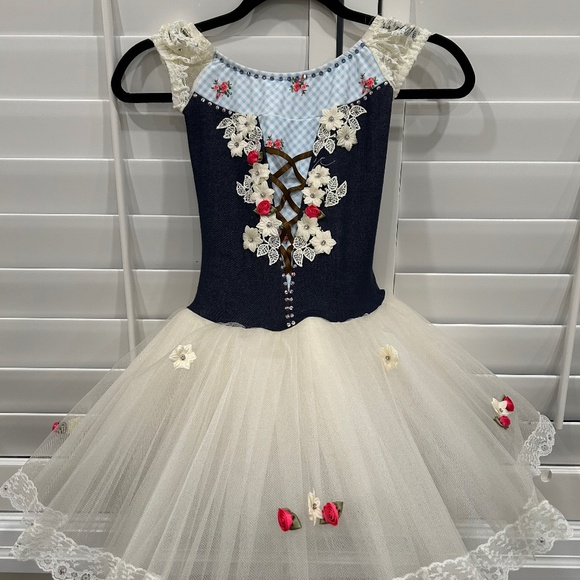 Blue and cream ballet tutu - Picture 1 of 3